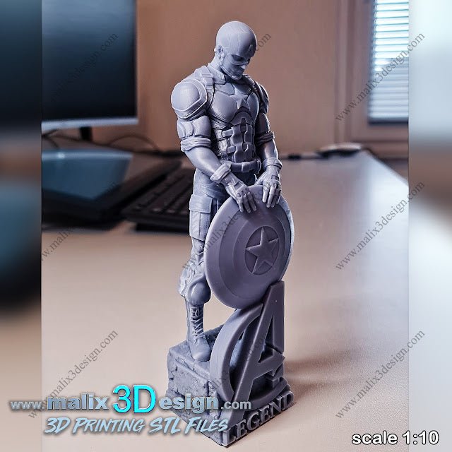 CAPITAN AMERICA DE MALIX3DESING