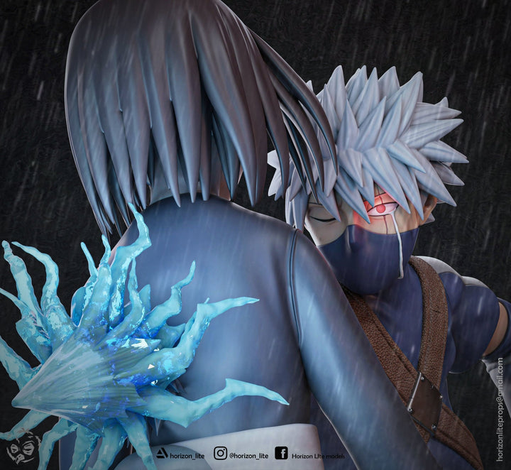 kakashi and Rin de Naruto