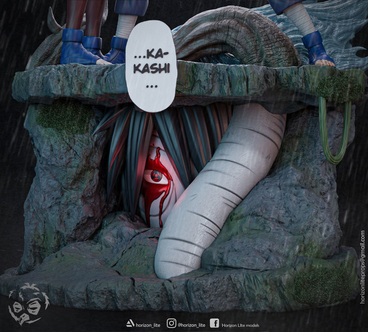 kakashi and Rin de Naruto