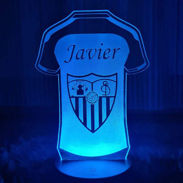 Lámpara Acrílica Personalizable de Fútbol ⚽