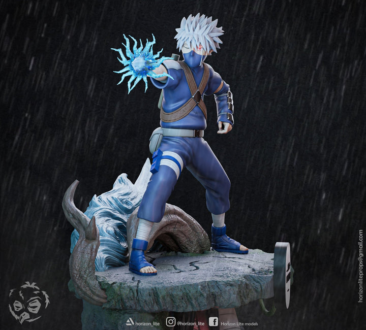kakashi and Rin de Naruto