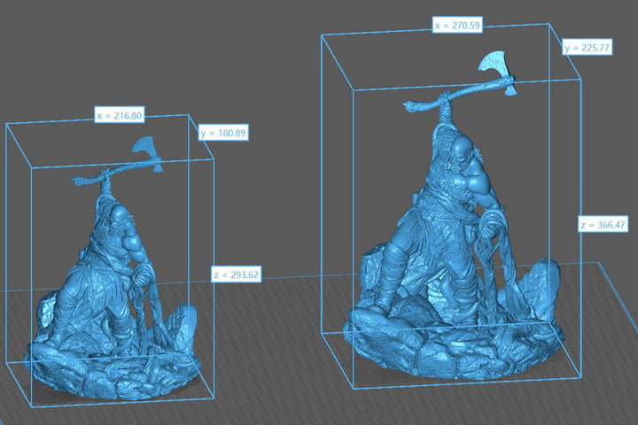 Figura de Resina Exclusiva de Kratos - God of War - Dos Tamaños Disponibles