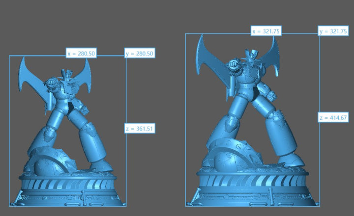 Figura de Resina Exclusiva de Mazinger Z - Dos Dimensiones Disponibles