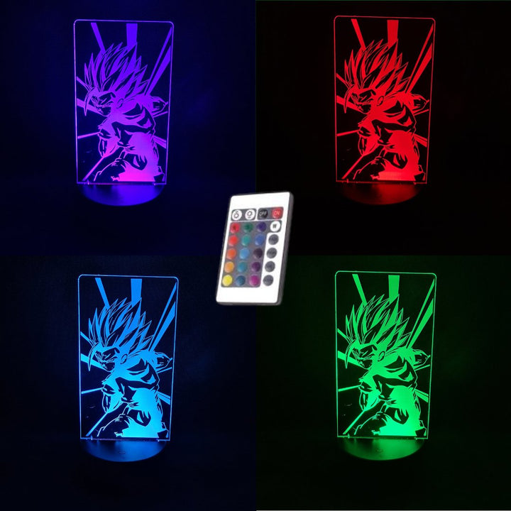 ¡Desata el Poder de Dragon Ball con Nuestra Lámpara LED Personalizada de Gohan!