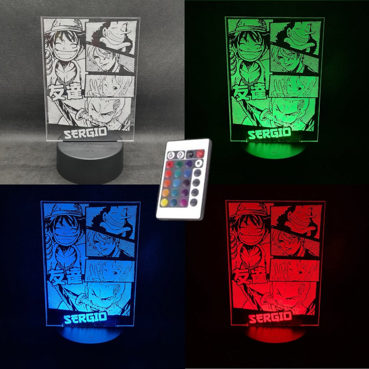 ¡Ilumina tu Espacio con la Magia de One Piece! Descubre Nuestra Lámpara LED Personalizada.