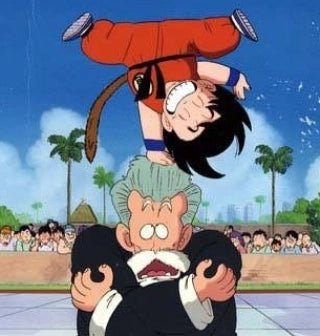Goku y Roshi
