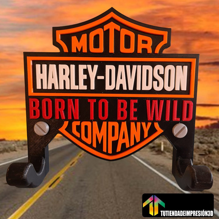 Soporte decorativo Harley Davidson para cascos/Chaqueta