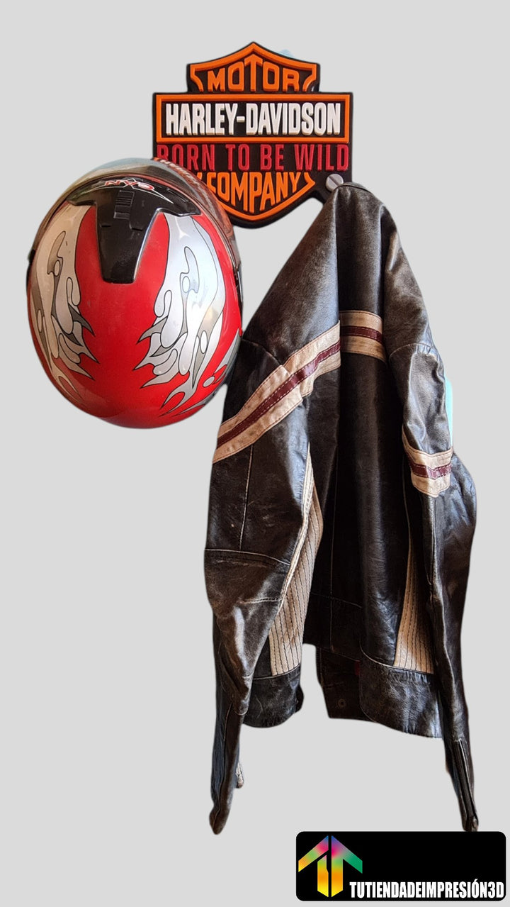 Soporte decorativo Harley Davidson para cascos/Chaqueta