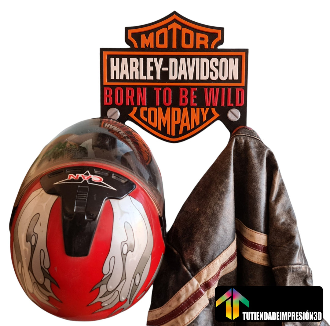 Soporte decorativo Harley Davidson para cascos/Chaqueta
