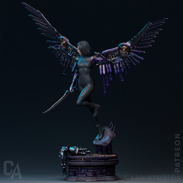 Figura de Resina de Alita: ¡Descubre la Heroína Cyborg!