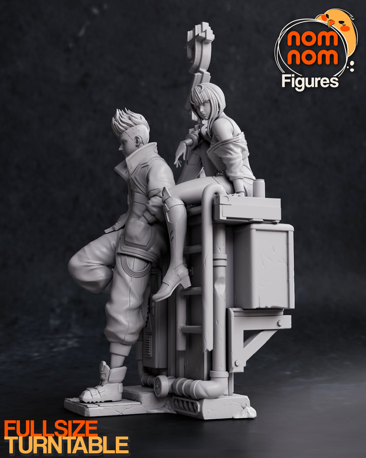 Lucy y David de Cyberpunk Edgerunners