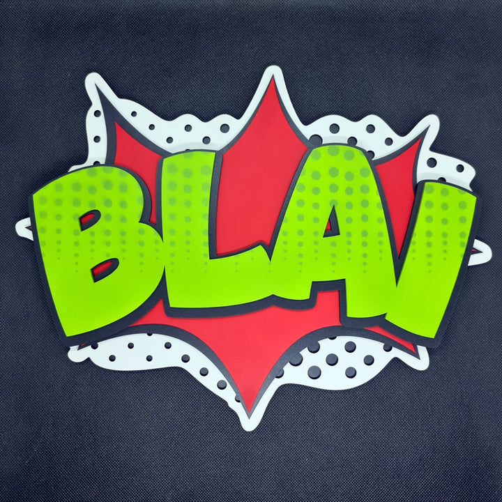 Cartel 'Bang!' Personalizado: Explosión de Estilo en tu Decoración - tu tienda de impresión 3D