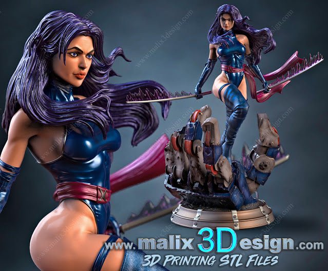 PSYLOCKE X-MEN DE MALIX3DESING