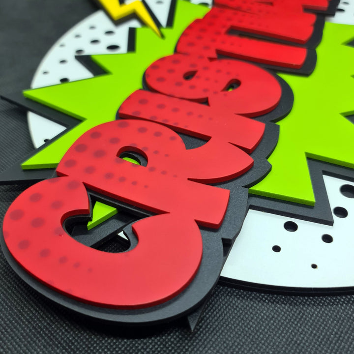 Expresión Audaz: Cartel 'WTF!' Personalizado - Atrevimiento en Cada Letra - tu tienda de impresión 3D