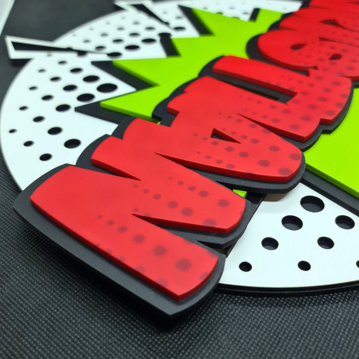 Expresión Audaz: Cartel 'WTF!' Personalizado - Atrevimiento en Cada Letra - tu tienda de impresión 3D