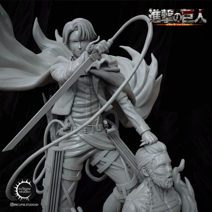 Levi Ackerman vs Zeke Jaeger (Titán Bestia) Ataque a los Titanes