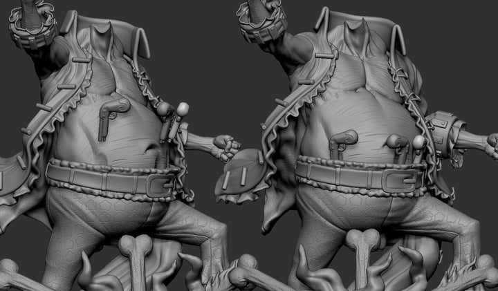 Diorama de Barbanegra de One Piece Marshall D. Teach