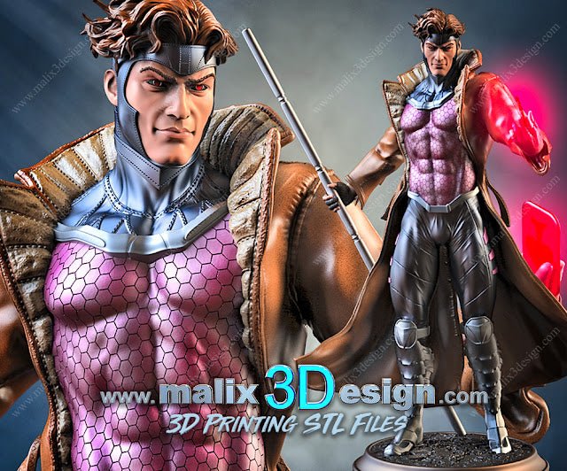 GAMBIT X-MEN DE MALIX3DESING
