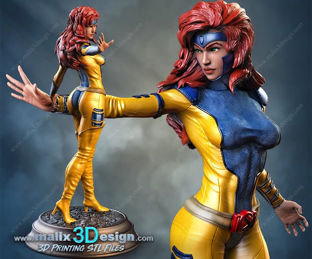 JEAN GREY X-MEN DE MALIX3DESIN