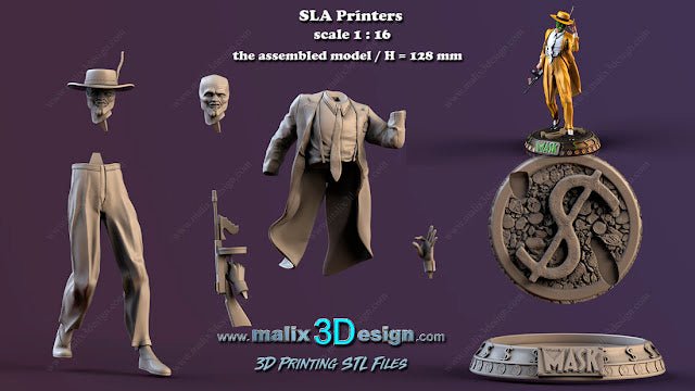 THE MASK DE MALIX3DESING FIGURA COMPLETA