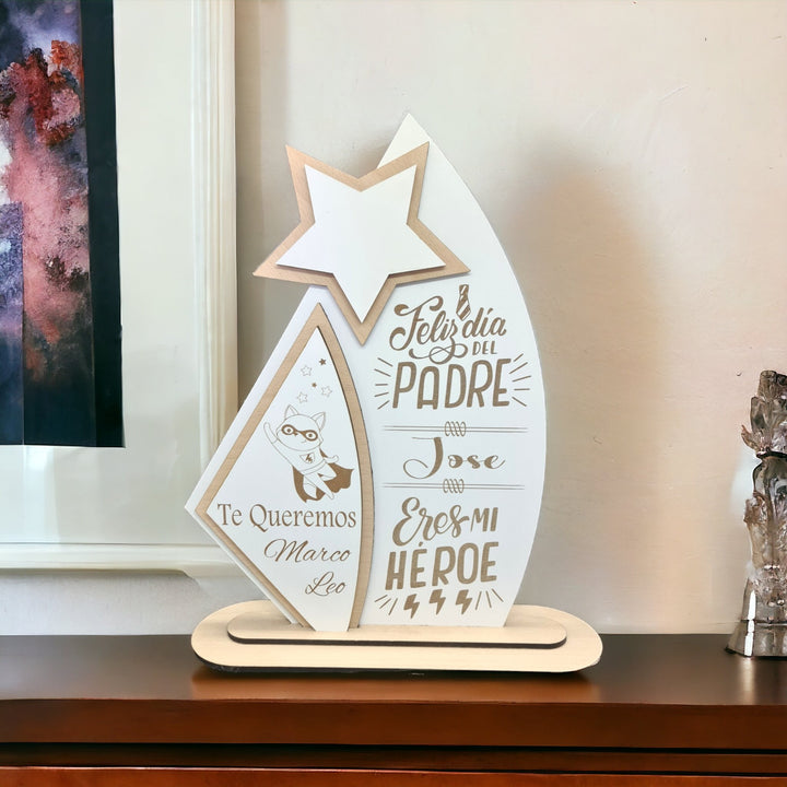 Vínculo Inquebrantable: Decorativo Personalizado para el Día del Padre - tu tienda de impresión 3D