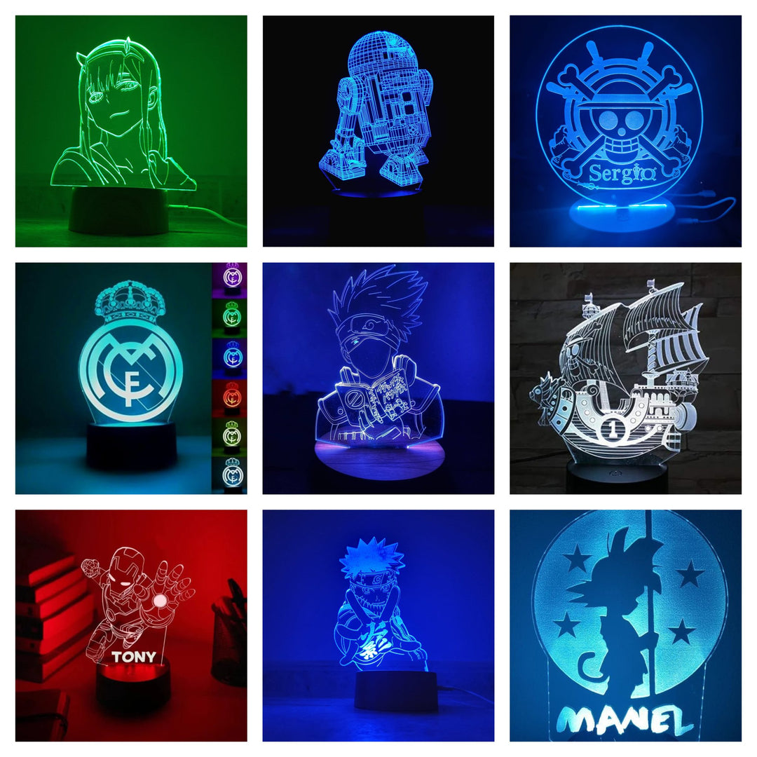 Lámparas Acrílicas Personalizadas - tu tienda de impresión 3D