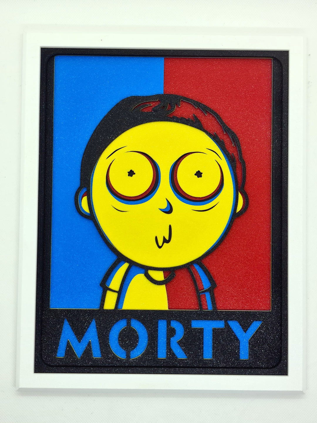 🎨 Cuadro 3D Exclusivo de Morty - Rick y Morty