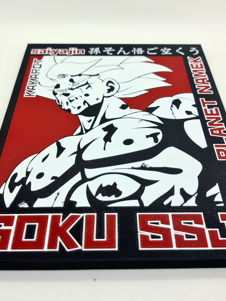 ¡Siente el Poder de la Transformación con la Ilustración en 3D de Goku SSJ!