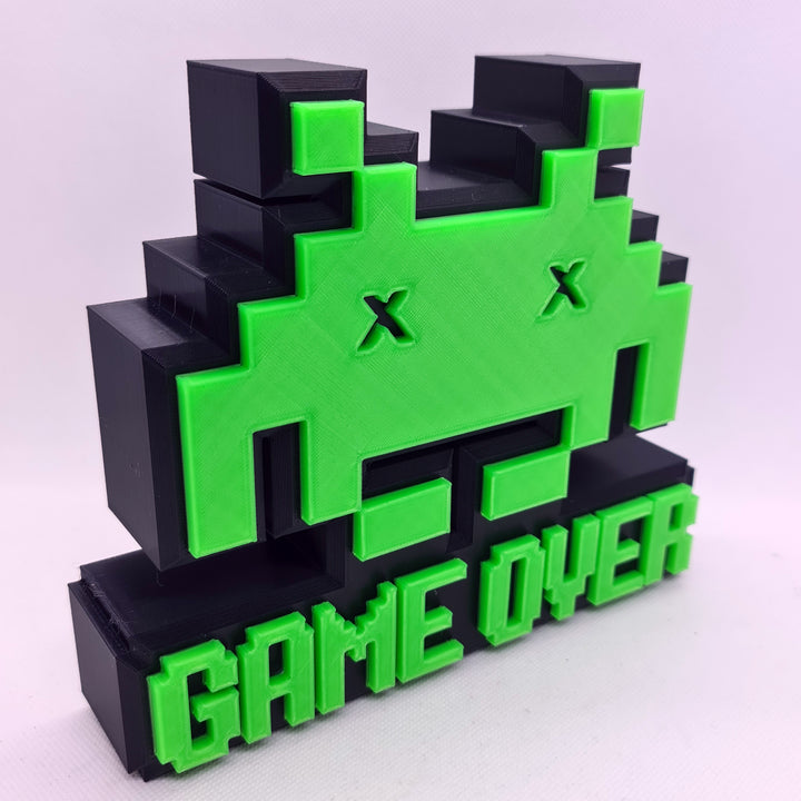 Cartel Game Over Space Invaders - ¡Revive la Era Dorada de los Videojuegos!