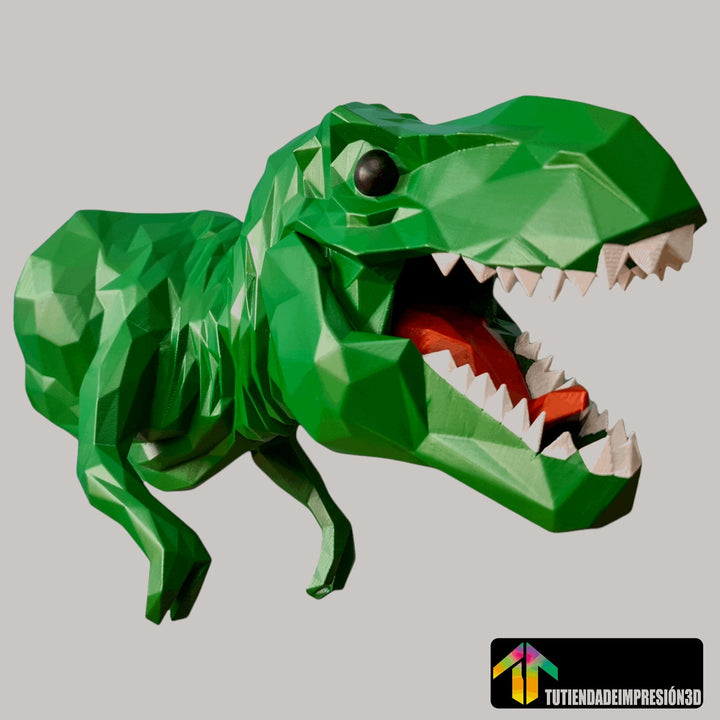 Escultura de pared T-REX LowPoly (Fan Art)