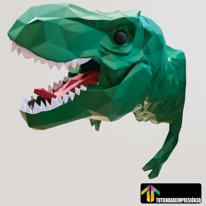 Escultura de pared T-REX LowPoly (Fan Art)