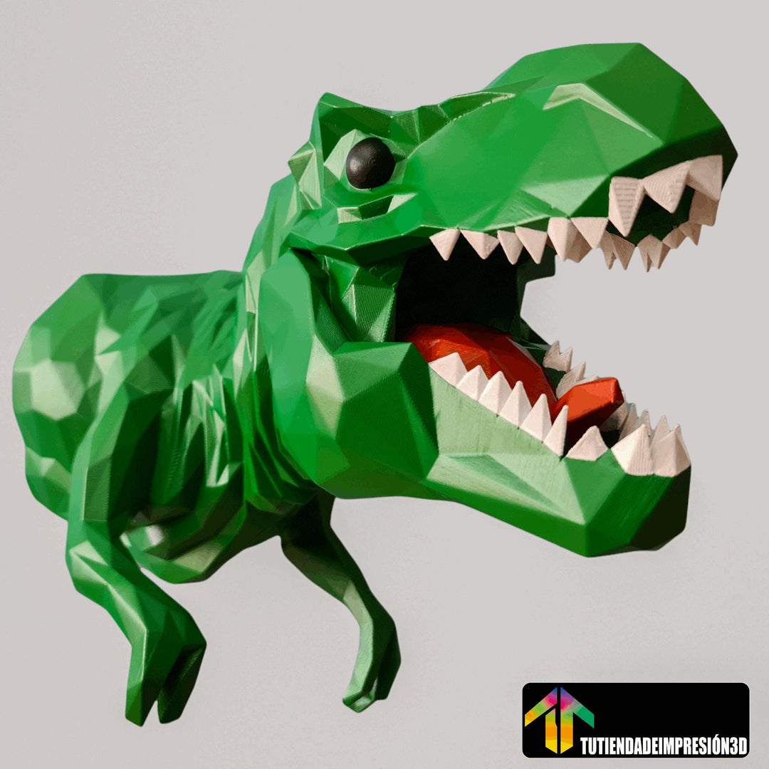 Escultura de pared T-REX LowPoly (Fan Art)