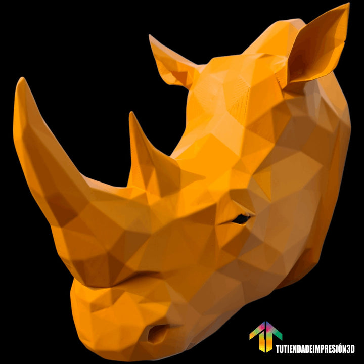 Escultura de pared Rinoceronte LowPoly (Fan Art)