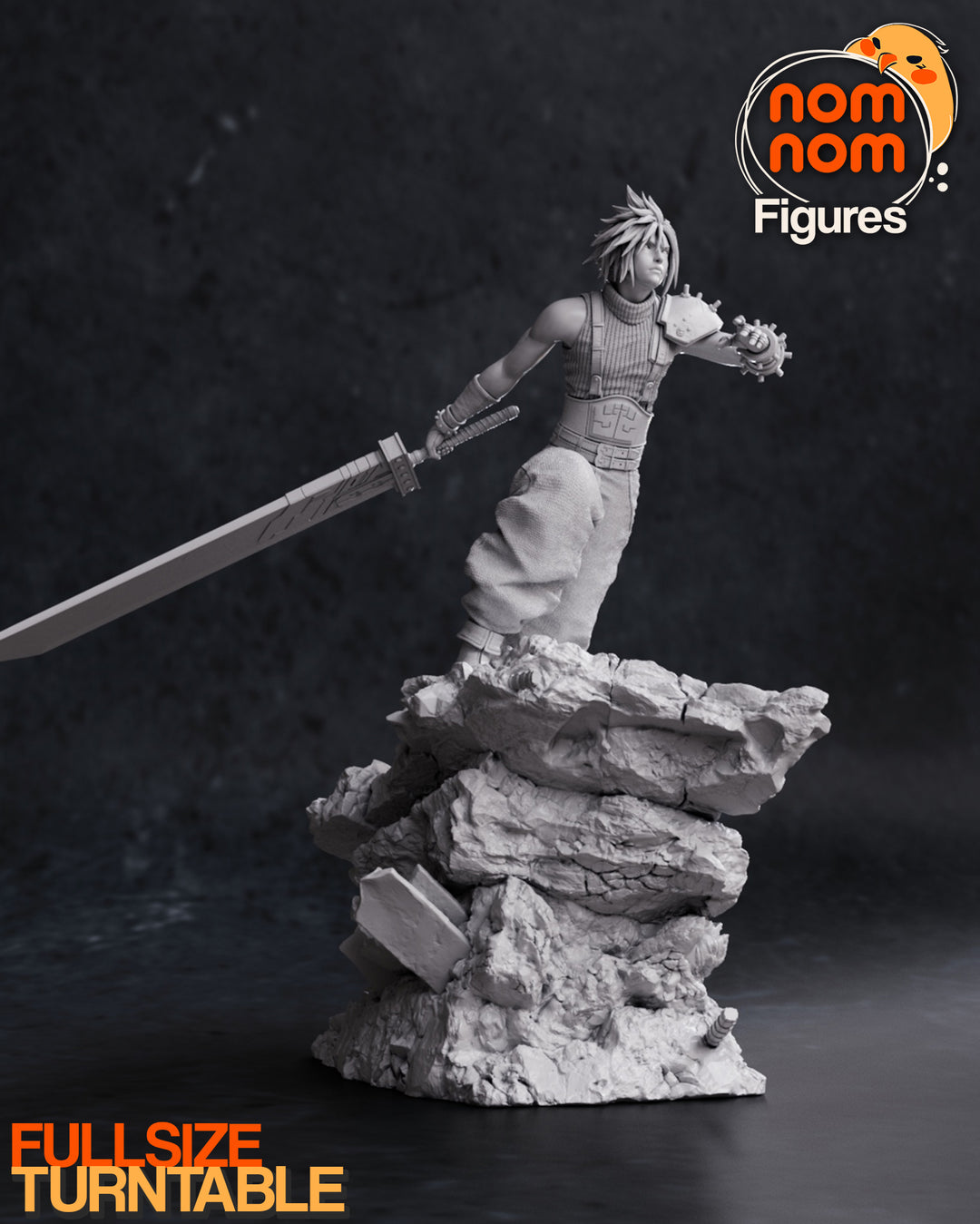 Figura de Resina de Cloud Strife: Vive la Aventura de Final Fantasy VII en tu Colección