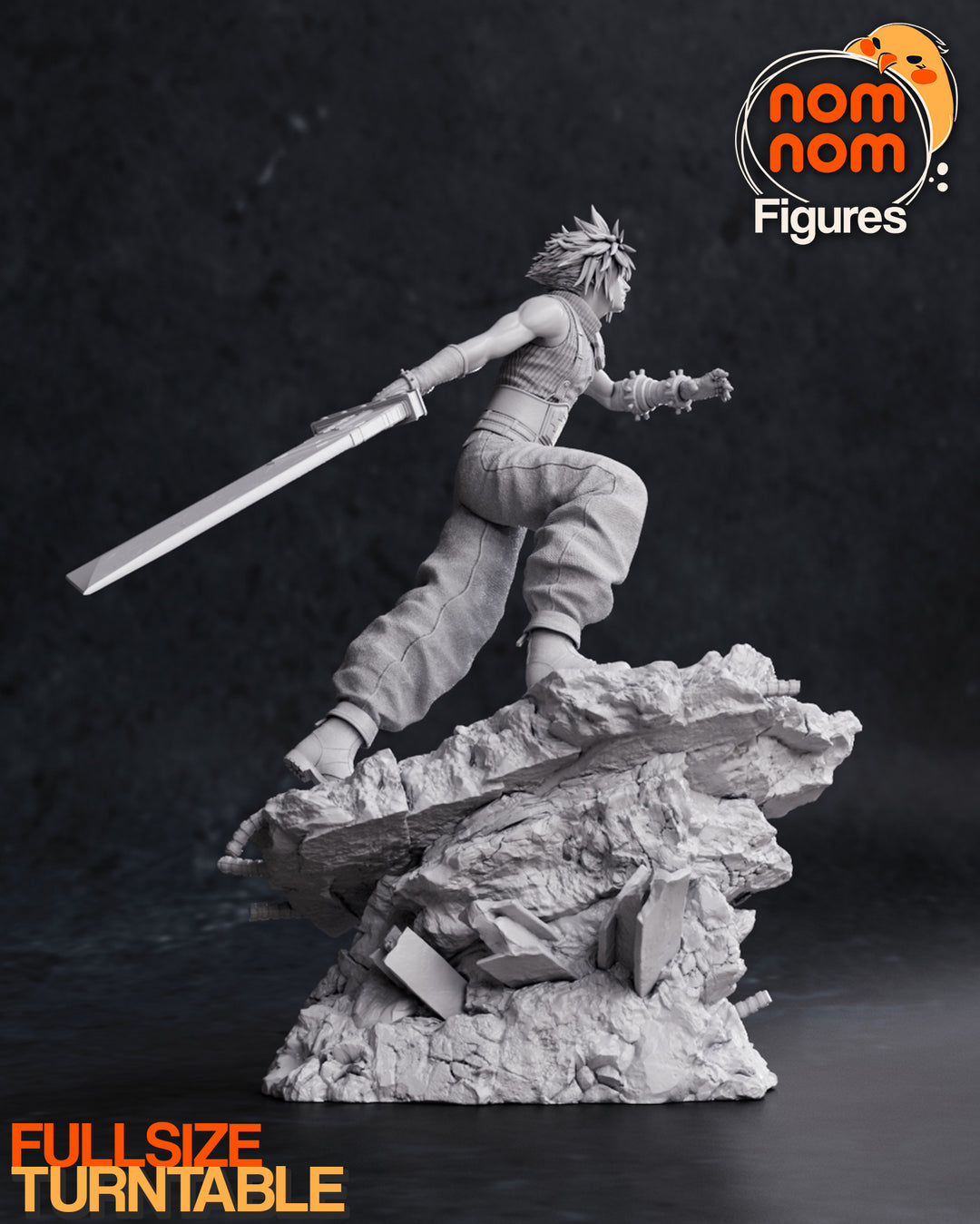 Figura de Resina de Cloud Strife: Vive la Aventura de Final Fantasy VII en tu Colección