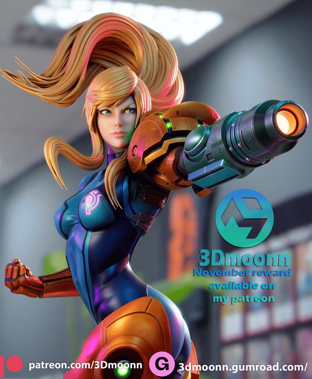 ¡Añade Acción y Futurismo con la Figura de Samus Aran! - tu tienda de impresión 3D