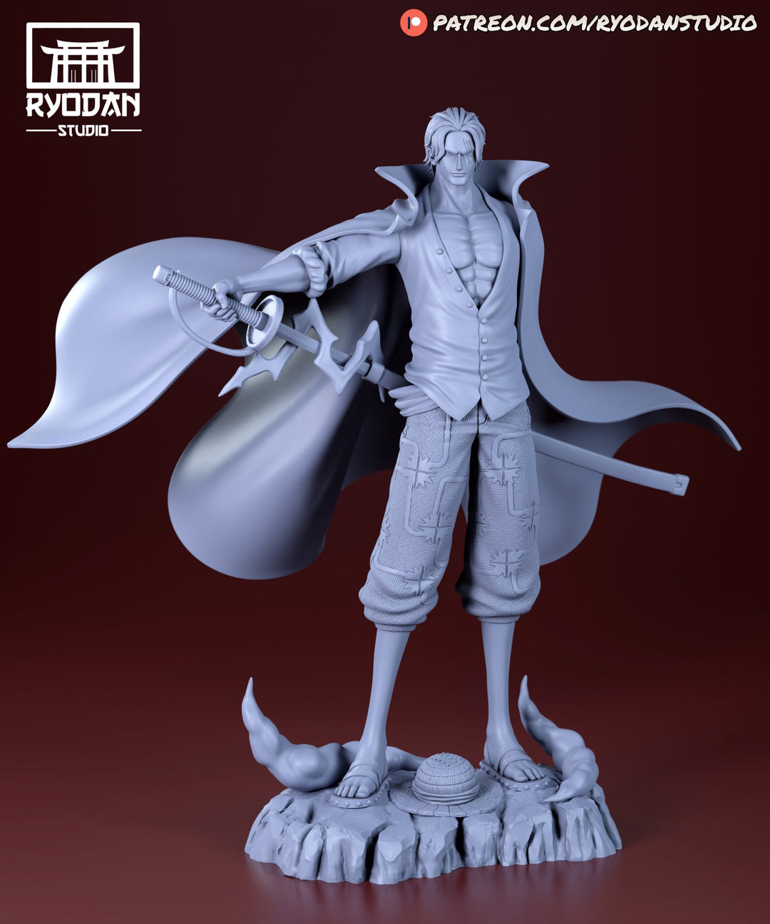 ¡Añade Carisma y Poder con la Figura de Shanks de One Piece! - tu tienda de impresión 3D