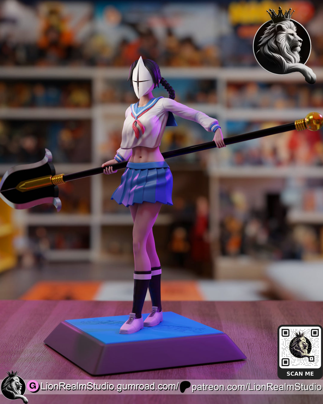 ¡Añade Firmeza y Gracia con la Figura de Lisa Yadomaru de Bleach! - tu tienda de impresión 3D