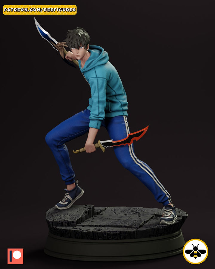 ¡Añade Fuerza y Determinación con la Figura de Sung Jinwoo de Solo Leveling! - tu tienda de impresión 3D