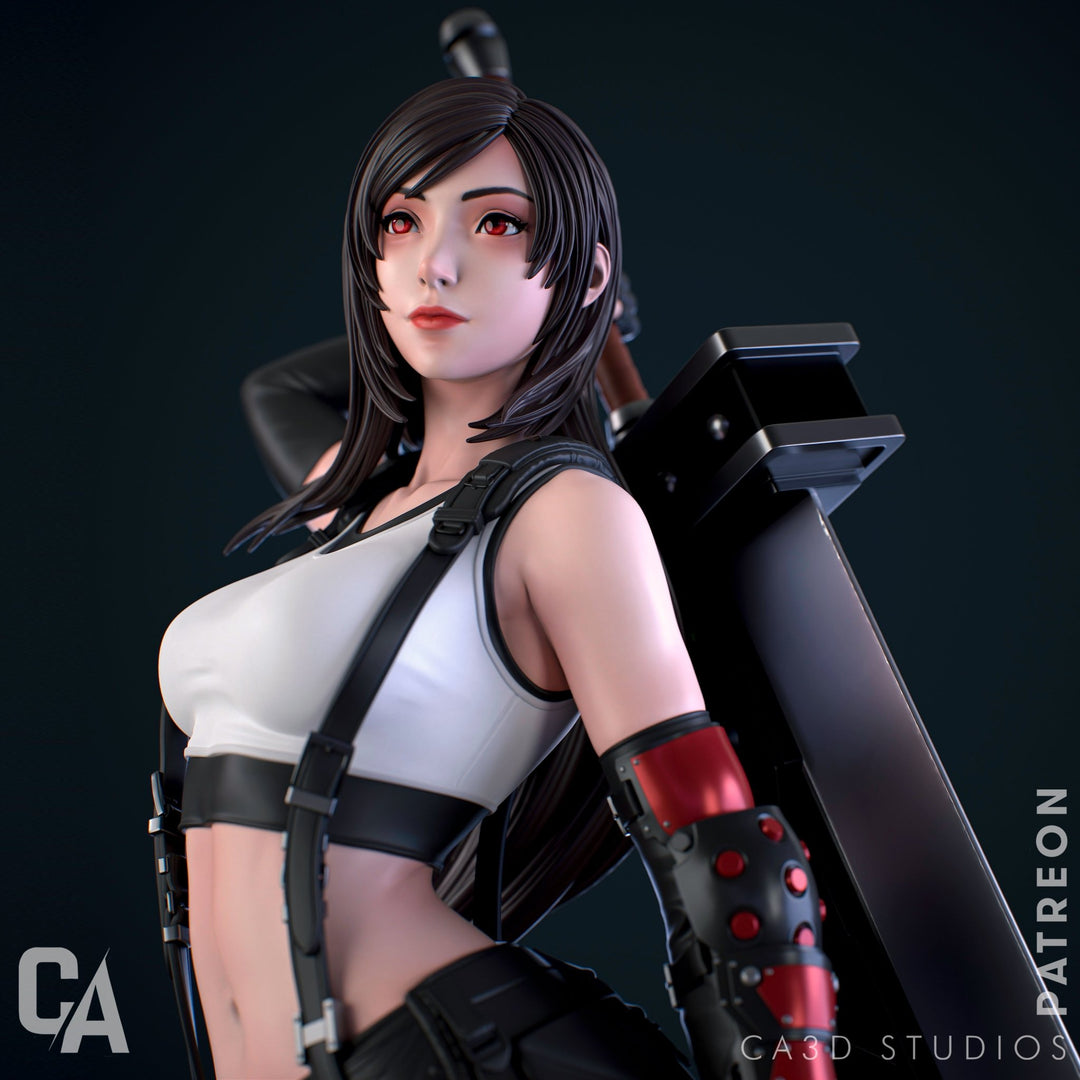 ¡Añade Fuerza y Elegancia con la Figura de Tifa Lockhart de Final Fantasy VII! - tu tienda de impresión 3D