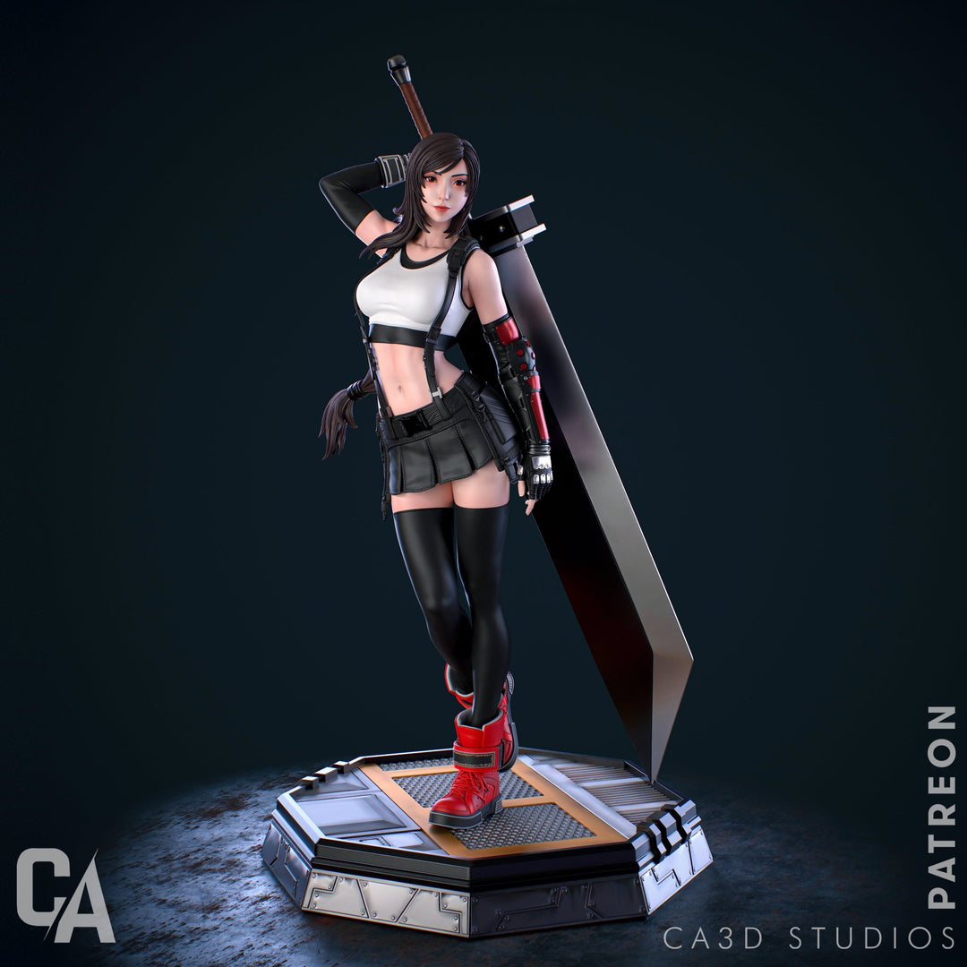 ¡Añade Fuerza y Elegancia con la Figura de Tifa Lockhart de Final Fantasy VII! - tu tienda de impresión 3D