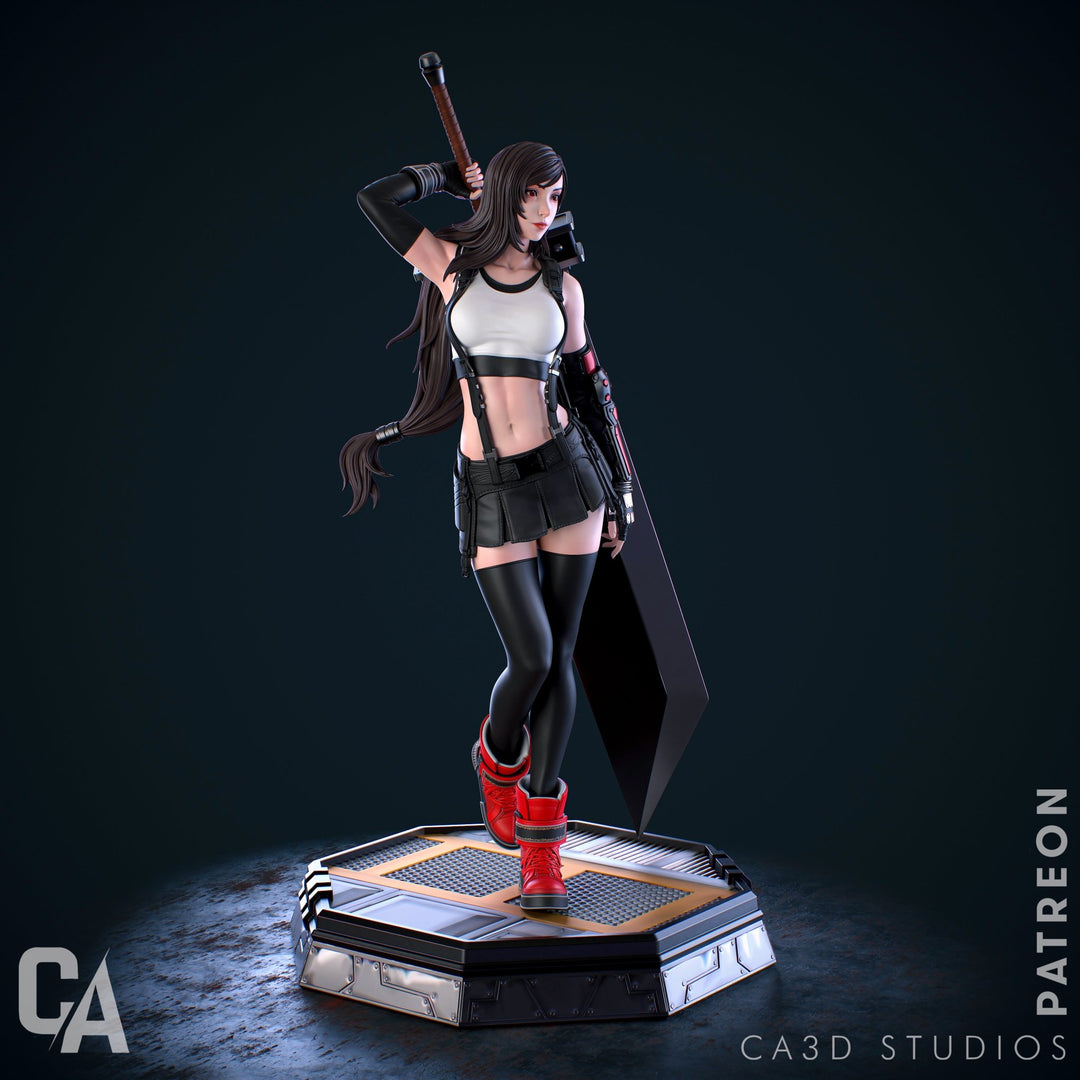 ¡Añade Fuerza y Elegancia con la Figura de Tifa Lockhart de Final Fantasy VII! - tu tienda de impresión 3D