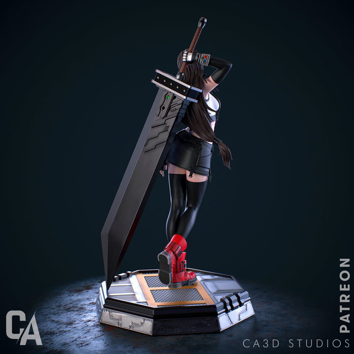 ¡Añade Fuerza y Elegancia con la Figura de Tifa Lockhart de Final Fantasy VII! - tu tienda de impresión 3D