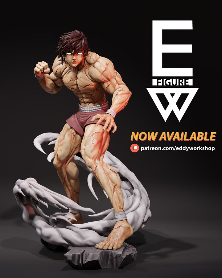 ¡Añade Intensidad y Poder con la Figura de Baki Hanma del Anime Baki! - tu tienda de impresión 3D