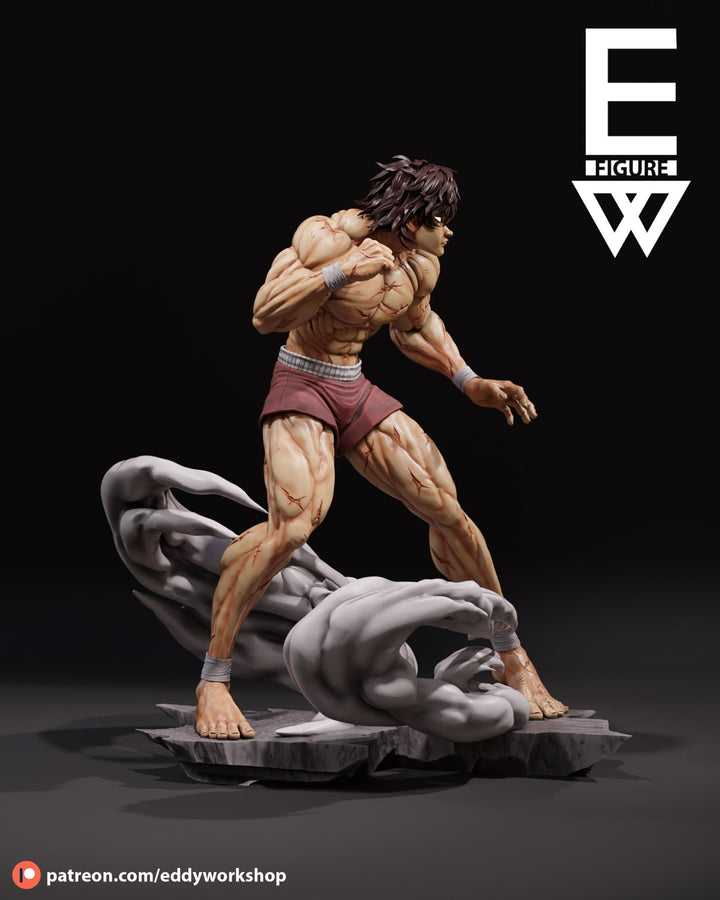 ¡Añade Intensidad y Poder con la Figura de Baki Hanma del Anime Baki! - tu tienda de impresión 3D