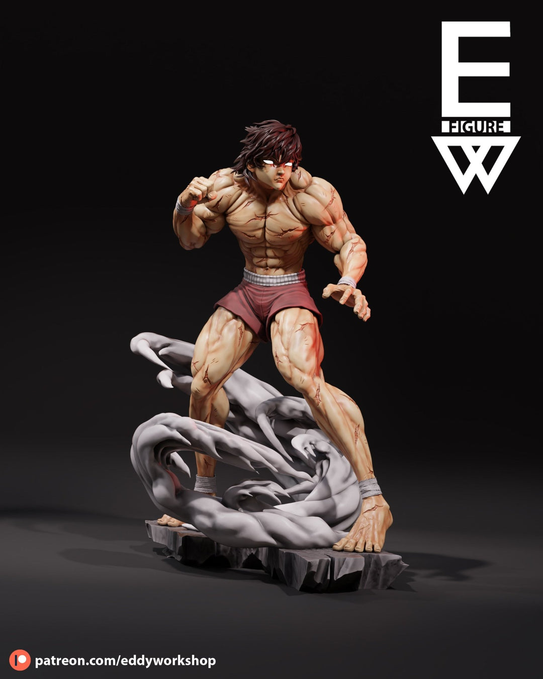 ¡Añade Intensidad y Poder con la Figura de Baki Hanma del Anime Baki! - tu tienda de impresión 3D