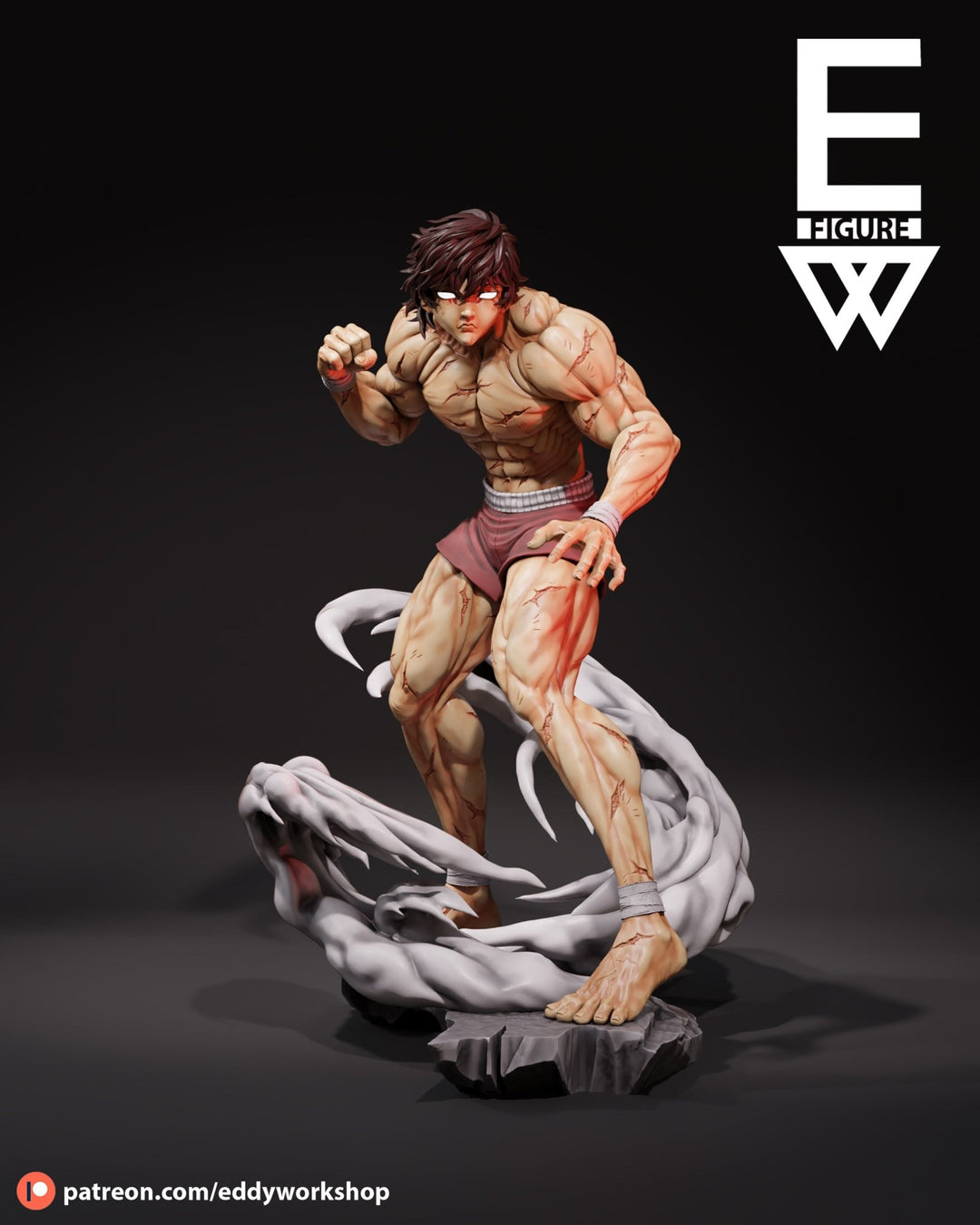 ¡Añade Intensidad y Poder con la Figura de Baki Hanma del Anime Baki! - tu tienda de impresión 3D