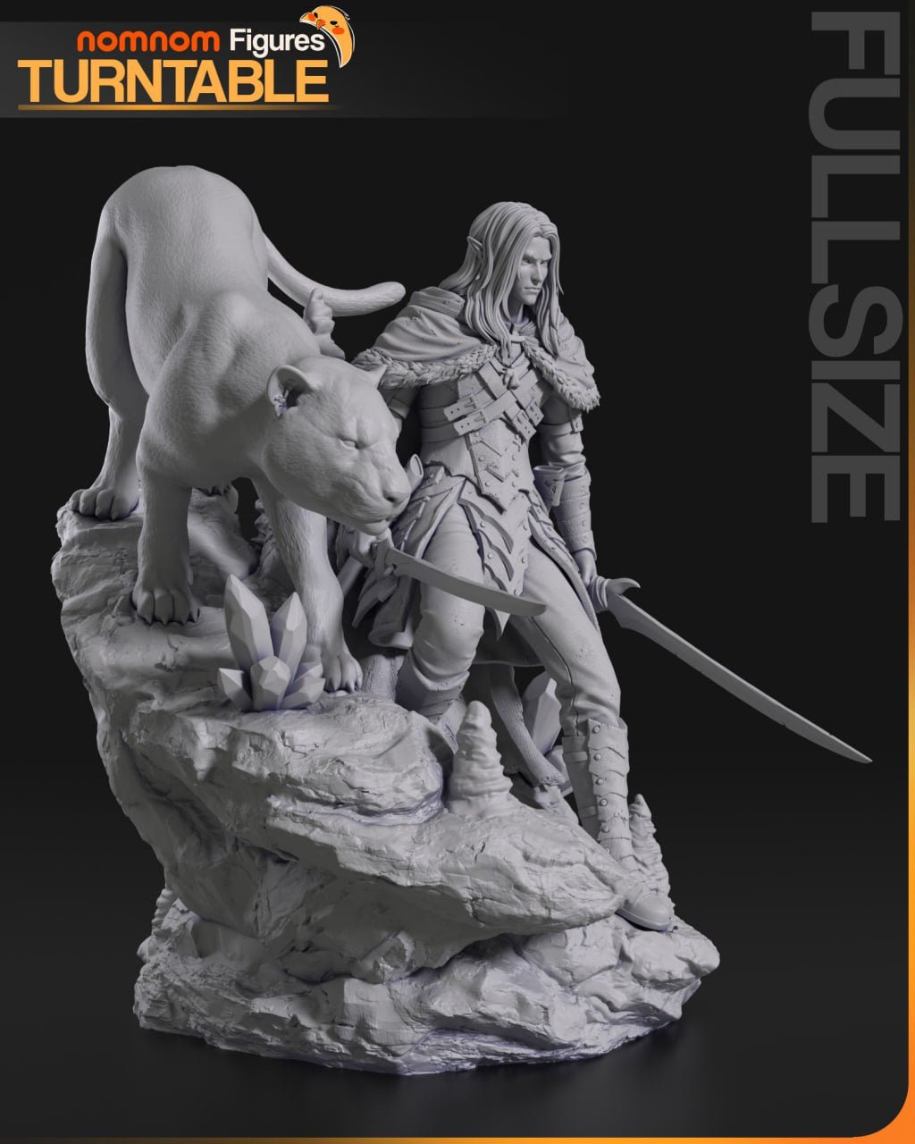 ¡Añade Nobleza y Fuerza con la Figura de Drizzt Do'Urden de Baldur's Gate! - tu tienda de impresión 3D