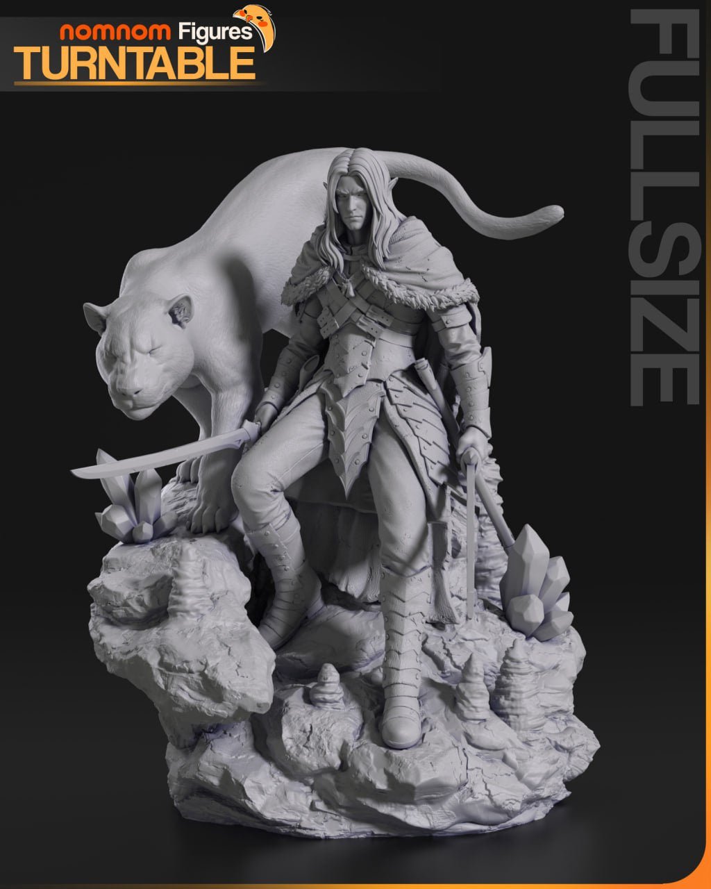 ¡Añade Nobleza y Fuerza con la Figura de Drizzt Do'Urden de Baldur's Gate! - tu tienda de impresión 3D
