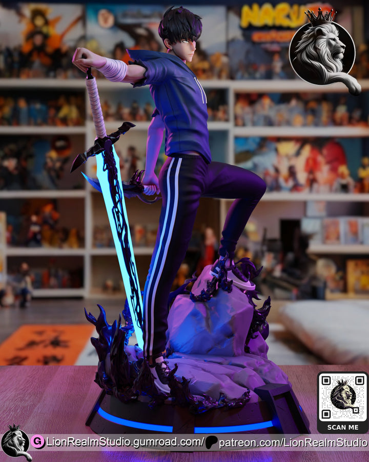 ¡Añade Poder y Determinación con la Figura de Sung Jinwoo de Solo Leveling! - tu tienda de impresión 3D